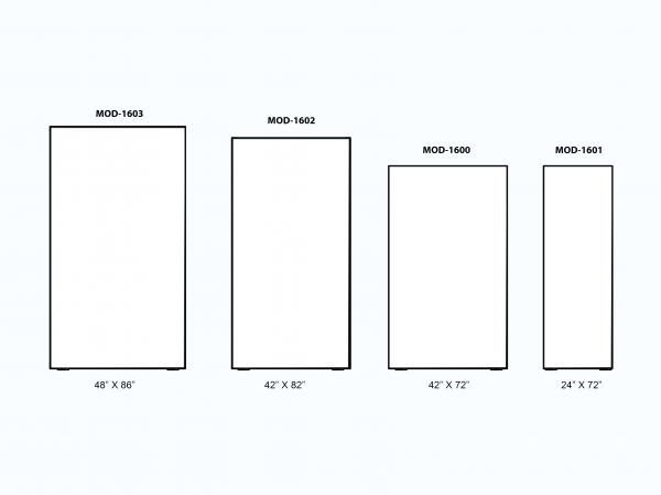 Freestanding Lightbox Dimensions -- Size Comparison 